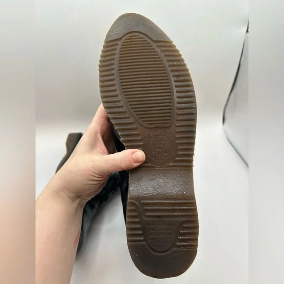 RARE VINTAGE DR. Marten Pointed Toe Black Leather 7 Eye Boot Made in England M8 - Picture 12 of 16